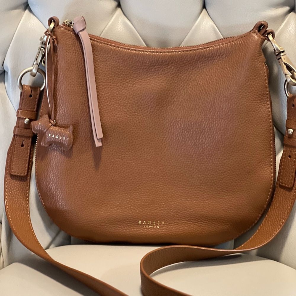 Radley London Tan Leather Crossbody Bag